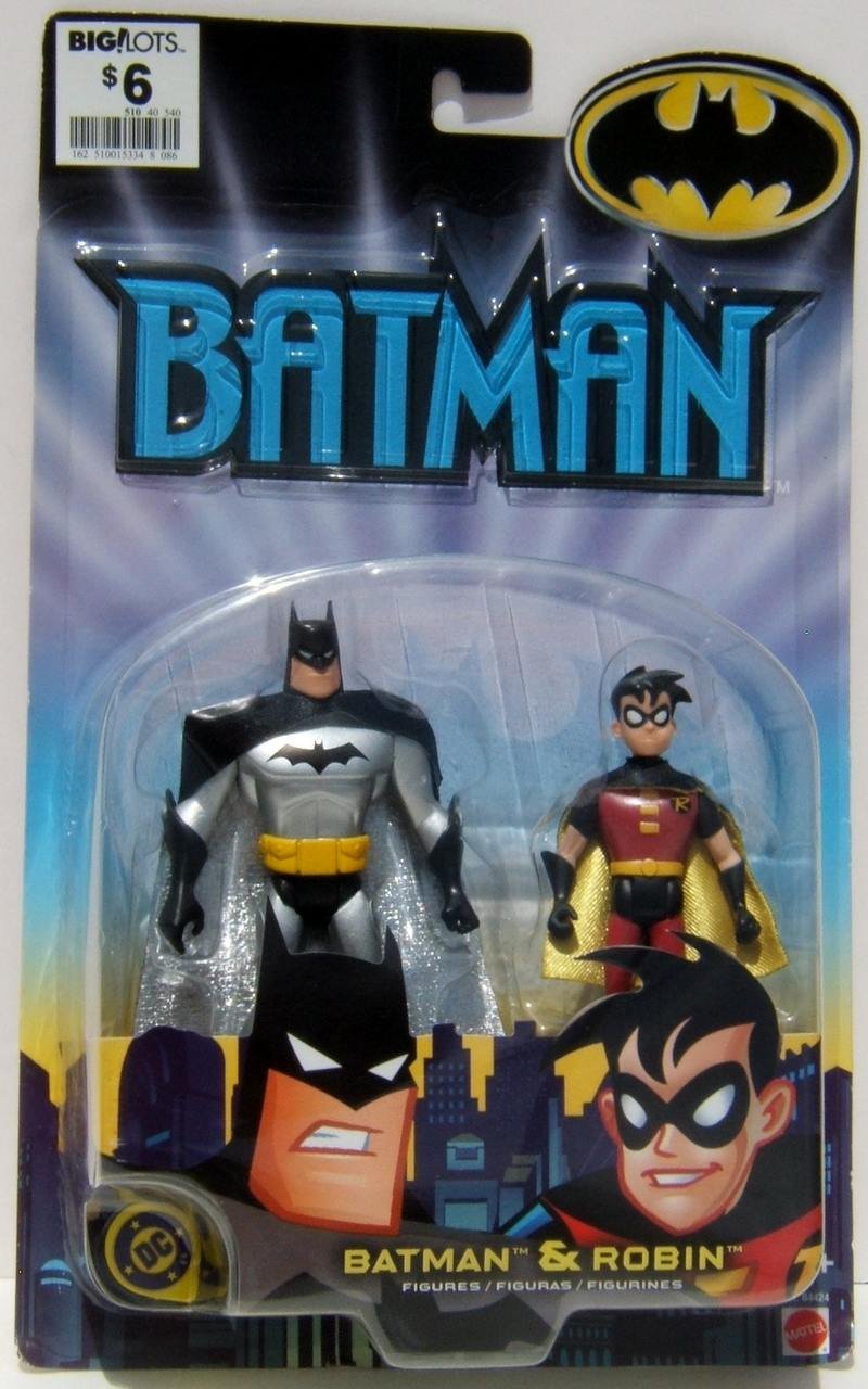 DC Mattel Batman: Batman & Robin Action Figures Mint On Card #B4889