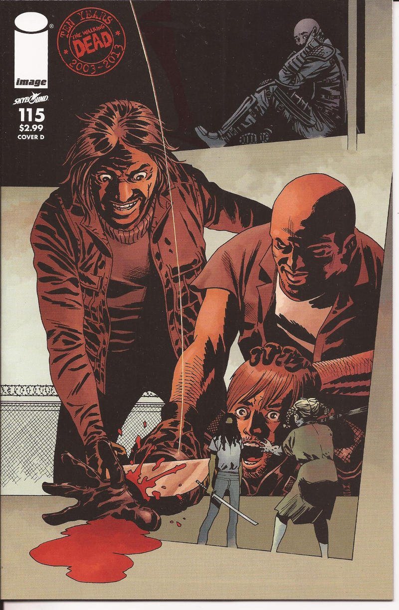 Image The Walking Dead #115 Cover D Rick Daryl Carl Zombies Horror Monsters