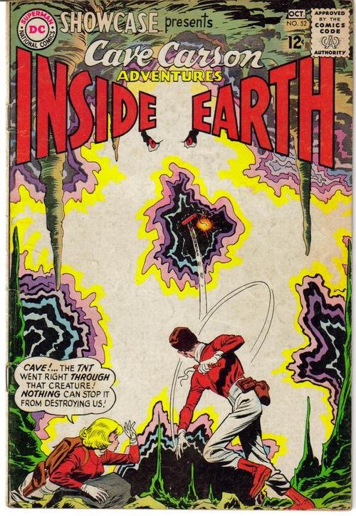 DC Showcase #52 Cave Carson Inside Earth Lost World Action Adventure