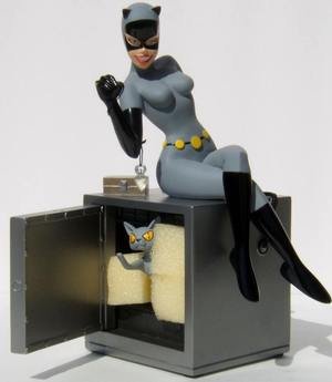 DC Direct Catwoman Hand Painted Porcelain Statue #986/2300 Batman Gotham City