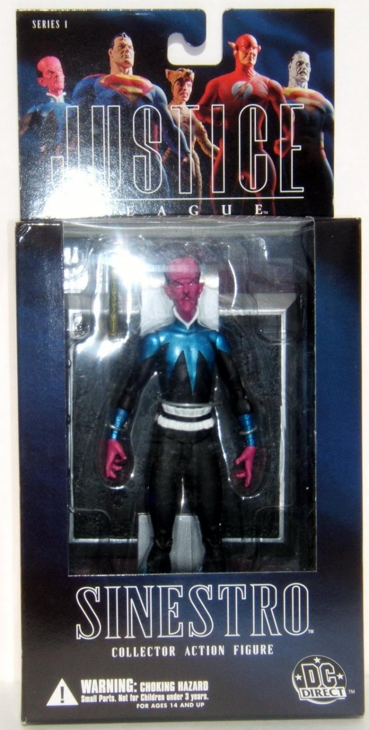 DC Direct Alex Ross Justice League Sinestro Series 1 MOC Action Figure