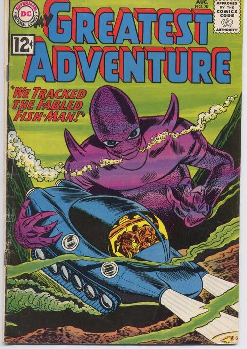 DC My Greatest Adventure #70 Sci Fi Horror Series Fishman Tracked
