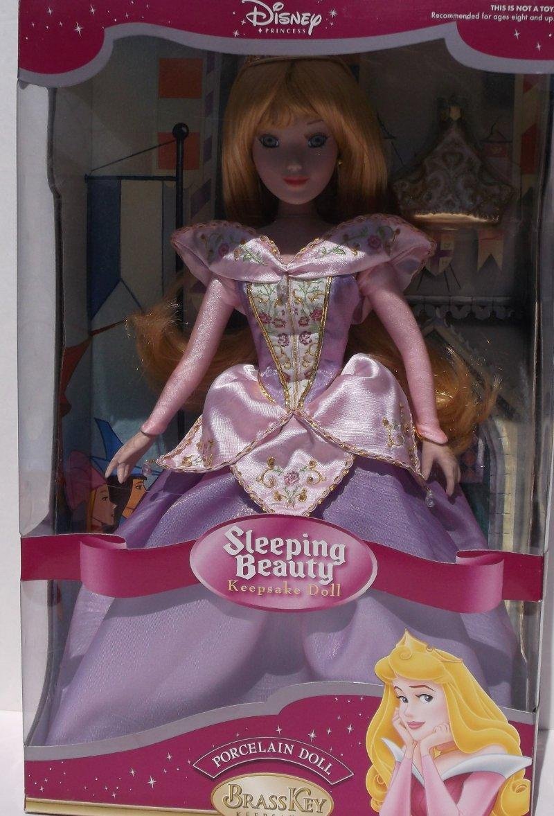 Brass Key Disney Princess Sleeping Beauty 16" Porcelain Keepsake Doll MIB