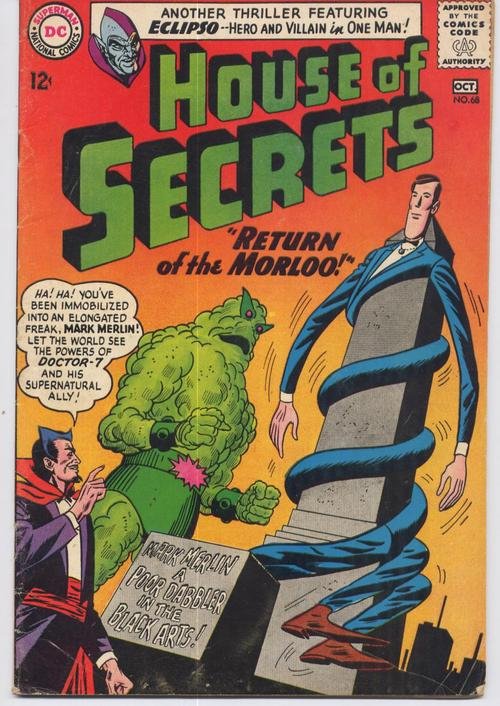 DC House Of Secrets #68 Return Of The Morloo Eclipso Mark Merlin Horror Sci-Fi