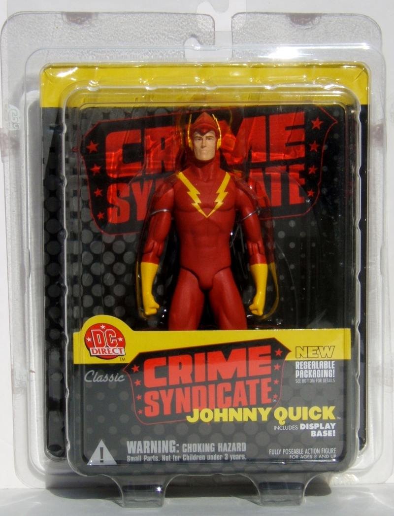 DC Direct Crime Syndicate Johnny Quick w/Display Base Action Figure Mint On Card