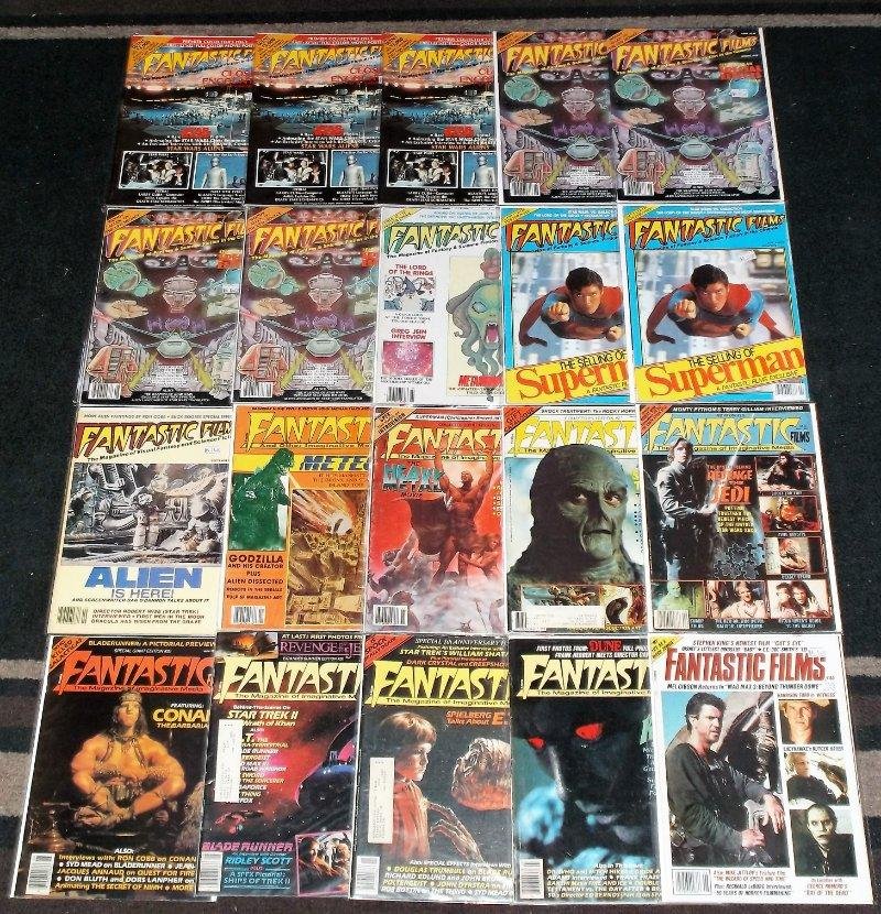 Fantastic Films Magazine Lot 20 Issues Horror Monster TV Movie Action Adventure