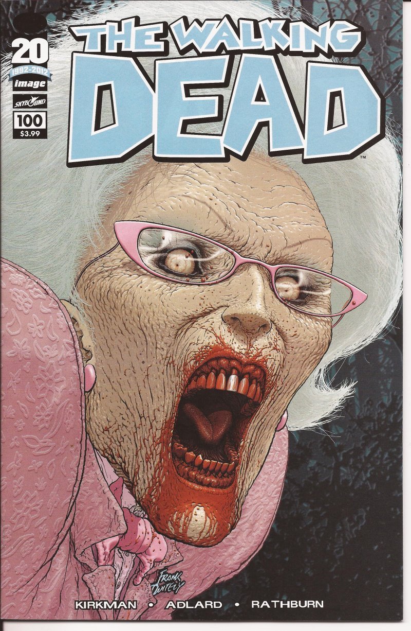 The Walking Dead #100 Cover C Frank Quitely Image Rick Lori Carl Zombies Horror
