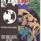 DC Batman #497 The Breaking Of Batman Bane vs Batman Knightfall 11 Direct Ed