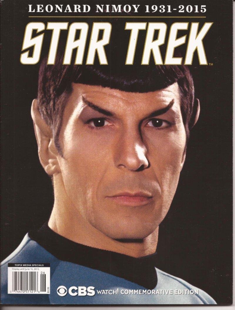 Star Trek Leonard Nimoy Mr. Spock 1931-2015 Commemorative Edition Magazine CBS