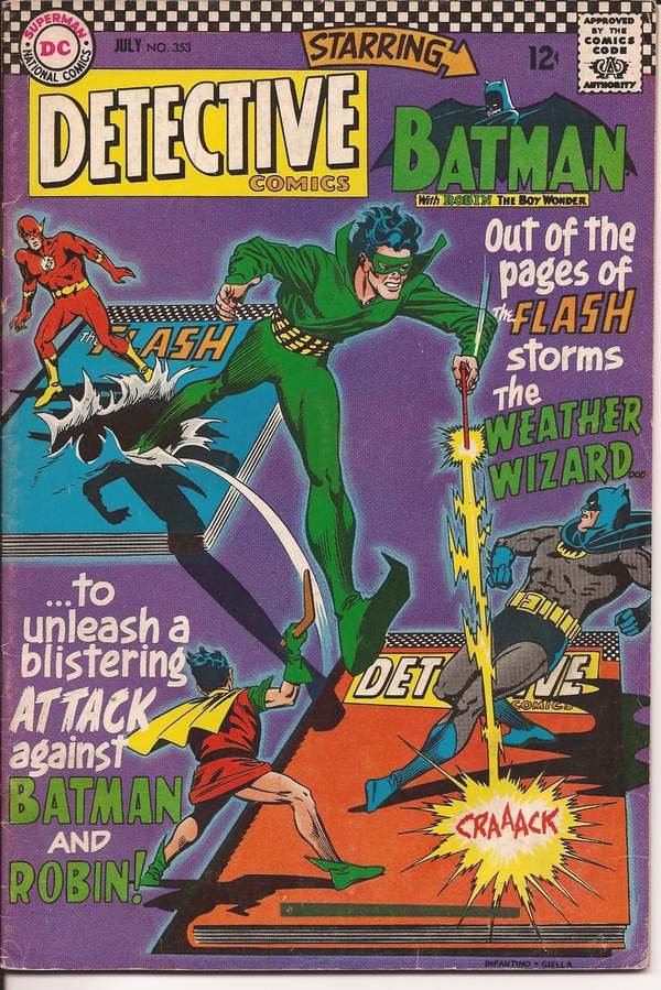 Detective Comics #353 Batman Robin Bruce Wayne Weather Wizard Elongated Man