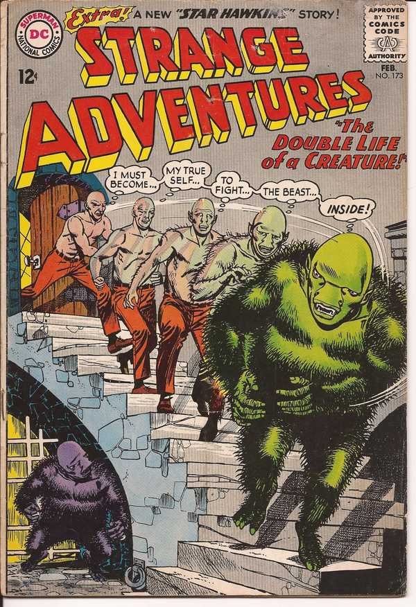 DC Strange Adventures #173 The Double Life Of A Creature Sci-Fi Horror Mystery