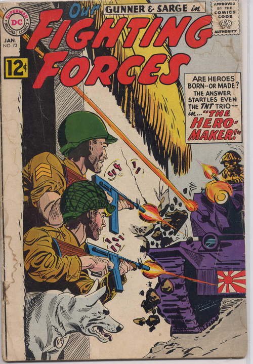DC Our Fighting Forces #73 Gunner & Sarge The Hero Maker War Action