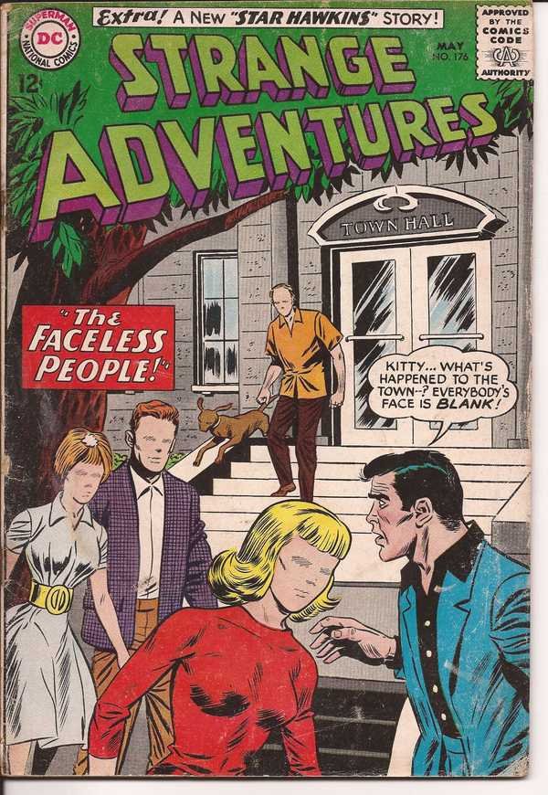 DC Strange Adventures #176 The Faceless People Star Hawkins Sci-Fi Horror