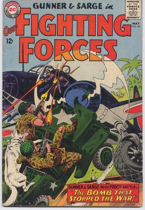 DC Our Fighting Forces #92 Gunner & Sarge The Bomb That Stopped The War