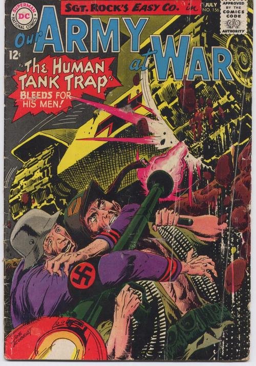 DC Our Army At War #156 Easy Company Sgt Rock Human Tank Trap Action Adventure