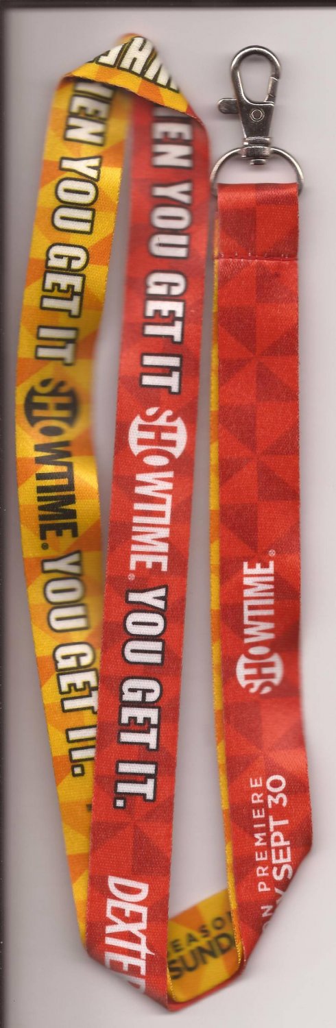 SDCC 2012 Showtime Dexter Orange & Red Lanyard Serial Killer Murderer Crime