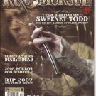 Rue Morgue Magazine #75 Sweeney Todd Diary Of The Dead Return Of Hammer