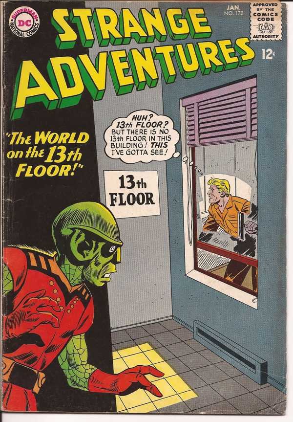 DC Strange Adventures #172 The World On The 13th Floor Sci-Fi Horror Mystery