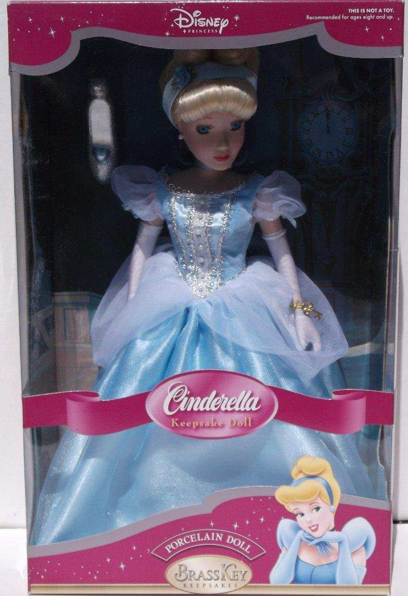 Brass Key Disney Princess Cinderella 16" Porcelain Keepsake Doll MIB