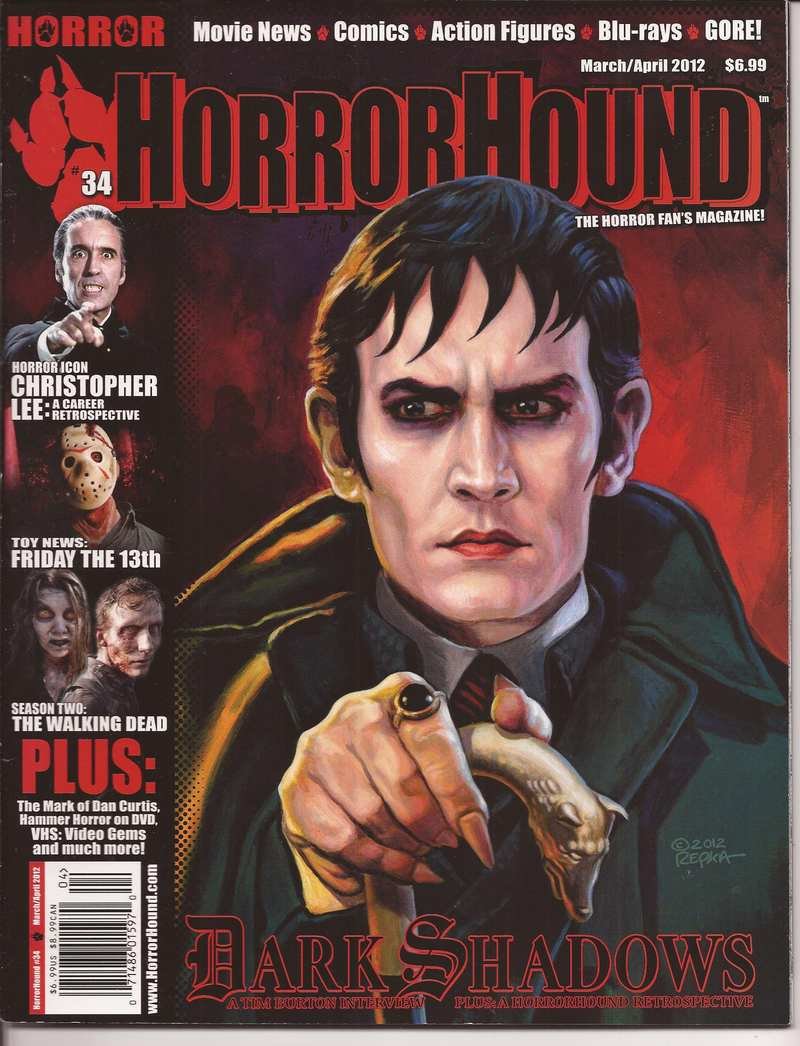 HorrorHound Magazine #34 Dark Shadows Christopher Lee Walking Dead Friday The 13