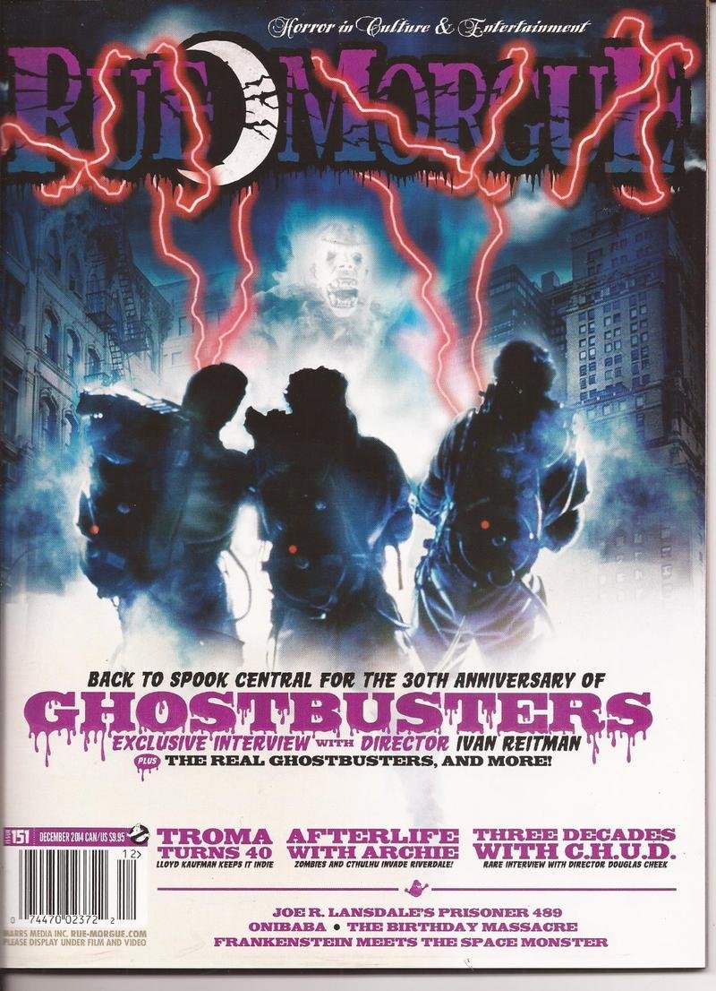 Rue Morgue Magazine #151 Ghost Busters Archie Afterlife Ivan Reitman Monster
