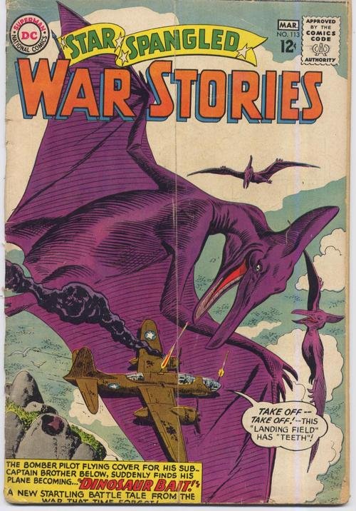 DC Star Spangled War Stories #113 Dinosaur Bait Land That Time Forgot Action