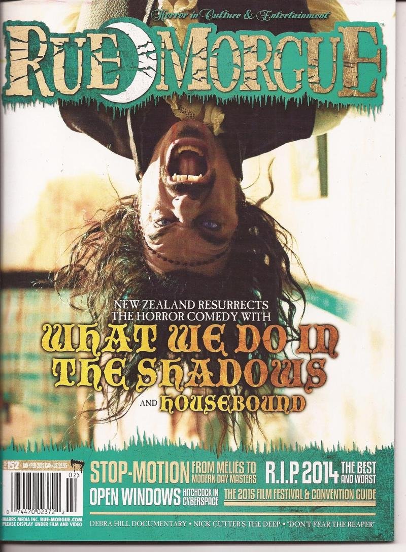 Rue Morgue Magazine #152 What We Do In The Shadows Housebound Horror Monsters