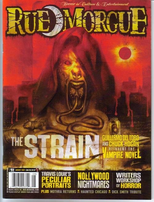 Rue Morgue Magazine #92 The Strain Guillermo Del Toro Vampire Novel Mothra