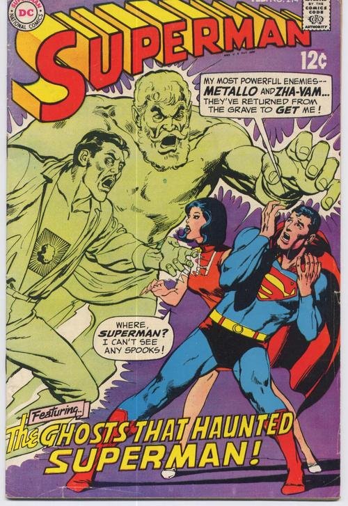DC Superman #214 Ghosts That Haunted Superman Metropolis Clark Kent Action