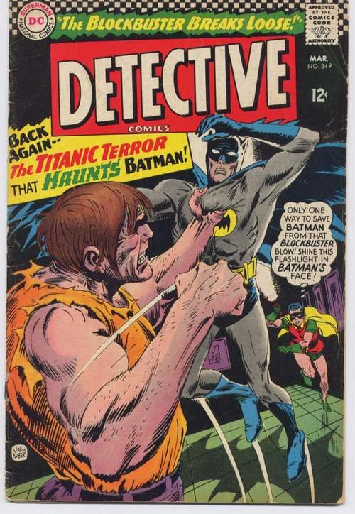 DC Detective Comics #349 Batman Robin Bruce Wayne Blockbuster Elongated Man