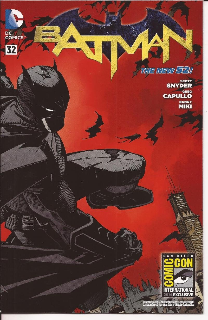 SDCC 2014 DC Batman #32 Exclusive Variant Year Zero Savage City Gotham Wayne