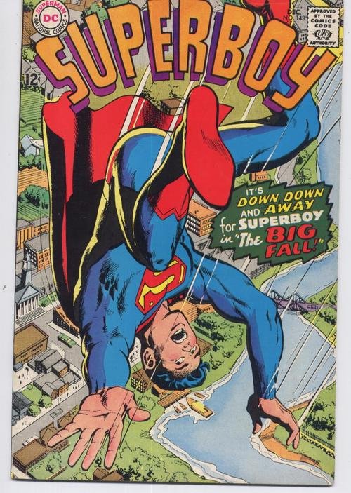 DC Superboy #143 The Big Fall Smallville Clark Kent Action Adventure