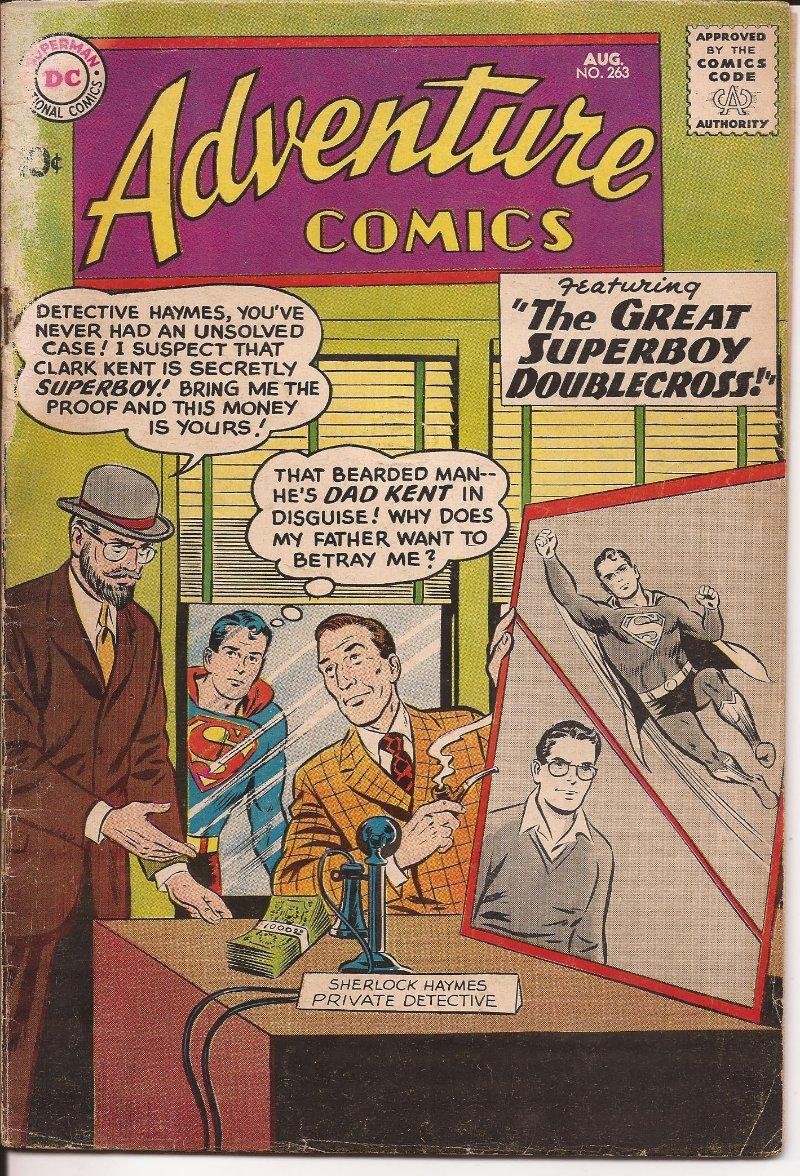 DC Adventure Comics #263 The Great Superboy Doublecross Clark Kent Smallville