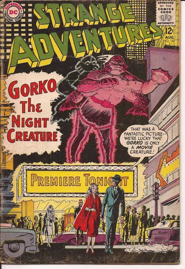DC Strange Adventures #167 Gorko The Night Creature Sci-Fi Horror Mystery