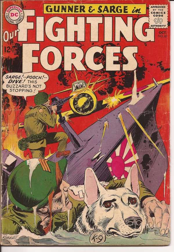 DC Our Fighting Forces #87 Gunner & Sarge Battle Of The Boobytraps War