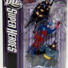 Mattel DC SuperHeroes Justice League Unlimited Huntress The Atom Batman MOC