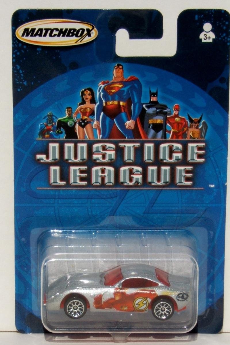 DC Matchbox Mattel Justice League The Flash Barry Allen Die Cast Metal Vehicle