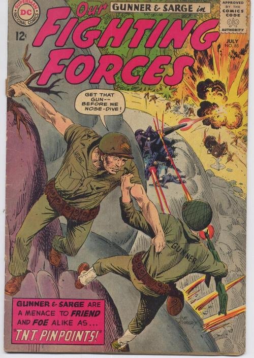 DC Our Fighting Forces #85 Gunner & Sarge TNT Pinpoints War Action Adventure