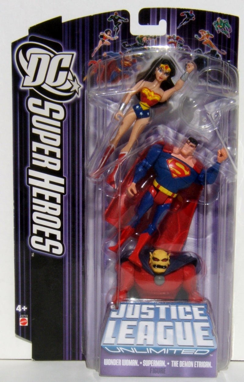 Mattel DC SuperHeroes Justice League Unlimited Wonder Woman Superman The Demon