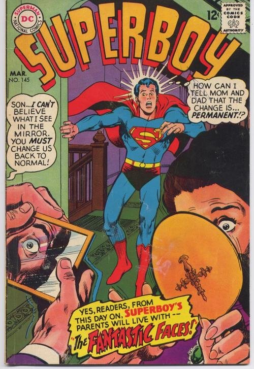 DC Superboy #145 The Fantastic Faces Smallville Clark Kent Action Adventure