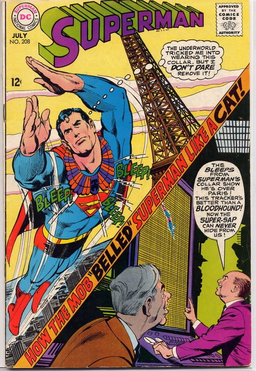 DC Superman #208 How The Mob "Belled" Superman Metropolis Clark Kent Action