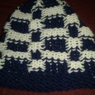 Adult Blue and white checkered hat