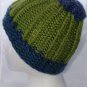 Adult Green and blue hat