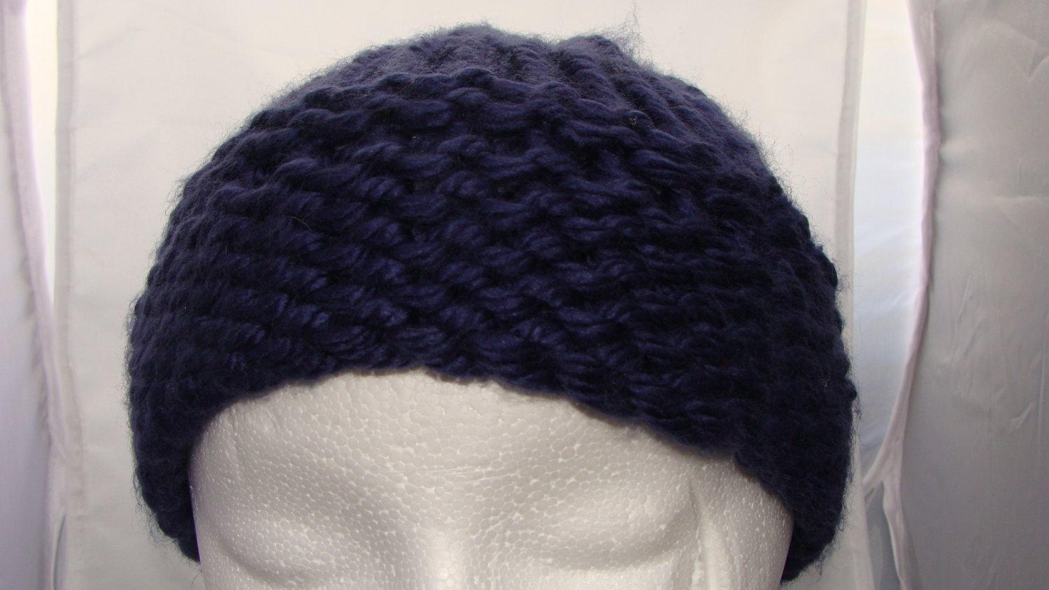 Adult Dark blue bulky hat