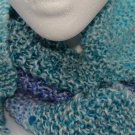 Adult Blue and green wide scarf
