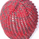 Adult Modest red and grey hat