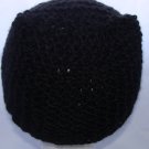 Adult Double knit black hat