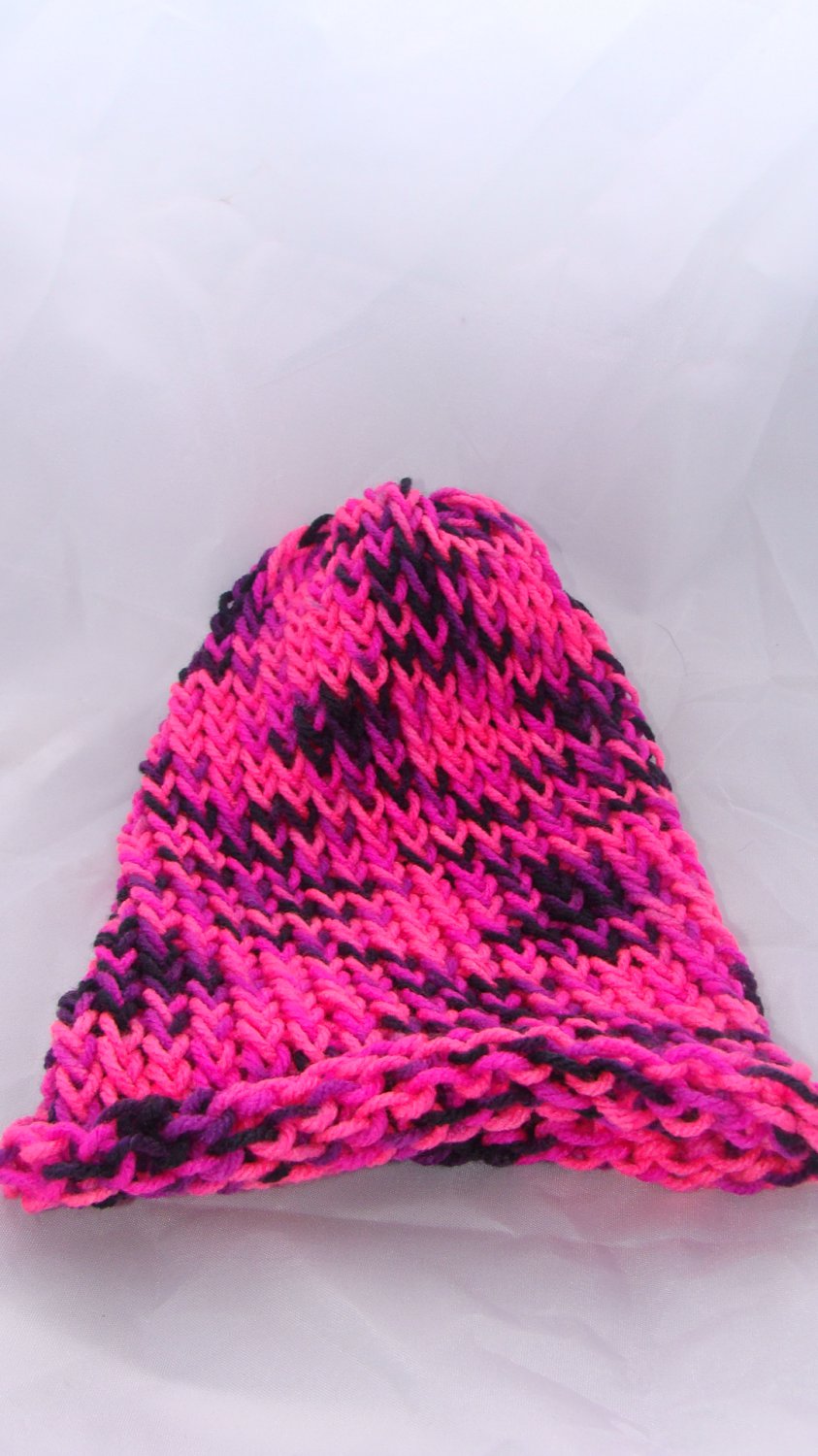 Kids bright pink hat