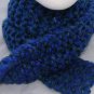 Adult bulky blue scarf