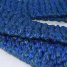 Adult bulky blue scarf